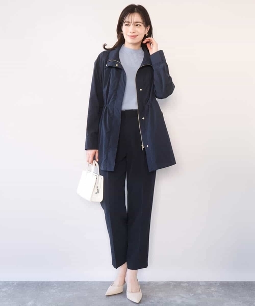 OFUON le MK(オフオンルエムケー)の「スタンドカラーライトブルゾン/洗える/WEB限定サイズあり(ブルゾン・レディース・ベージュ/ホワイト/ネイビー・38/36/40)」の5枚目の写真