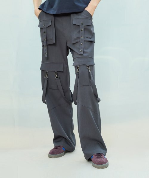 LARTIGENT(ラーティゼン)の「L9 METAL HOLE PANTS(CHARCOAL)(その他パンツ・レディース・その他・FREE)」の1枚目の写真