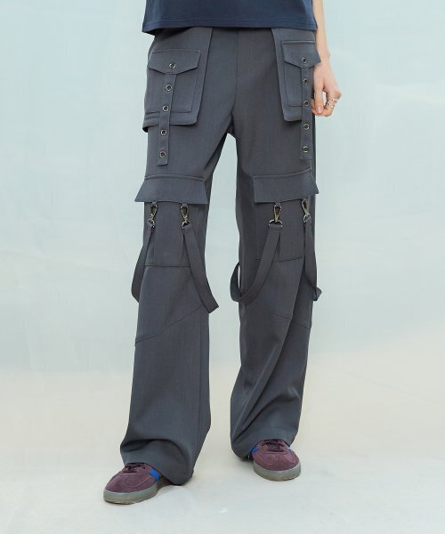 LARTIGENT(ラーティゼン)の「L9 METAL HOLE PANTS(CHARCOAL)(その他パンツ・レディース・その他・FREE)」の3枚目の写真