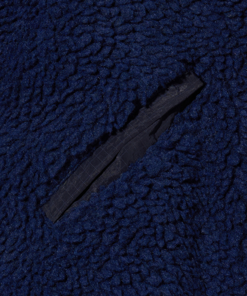 BROWNBREATH（ブラウンブレス）の「STAMP TAG SHERPA FLEECE JACKET - NAVY（その他アウター・レディース・その他・S/M/L/XL）」の4枚目の写真