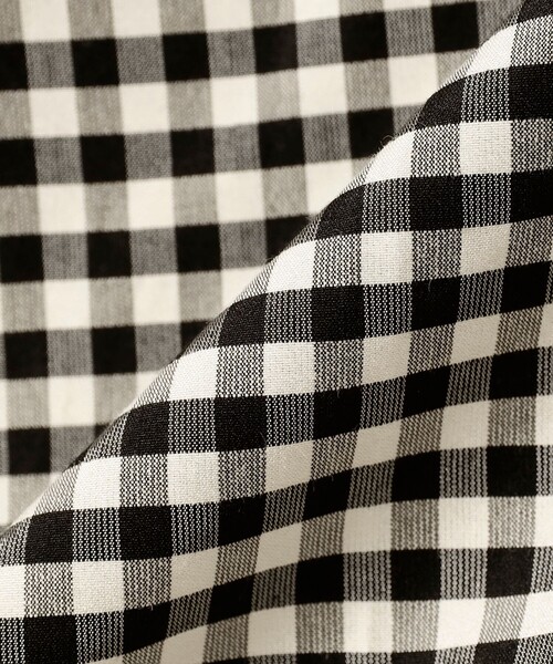 BEAMS BOY（ビームスボーイ）の「HAVERSACK / ギンガムチェック パンツ（その他パンツ・レディース・ブラック・1）」の7枚目の写真