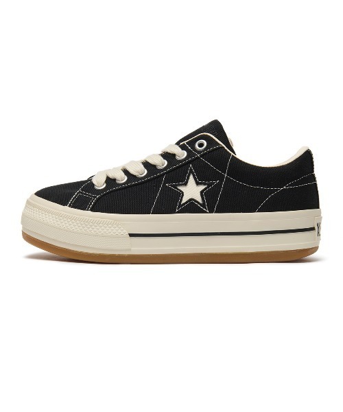 CONVERSE(コンバース)の「CONVERSE ONE STAR BOARDERSTAR OX(コンバース ワンスター ボーダースター OX)(スニーカー・メンズ・ライトグリーン/ブラック・23cm/23.5cm/24cm/24.5cm/25cm/25.5cm/26cm/26.5cm/27cm/27.5cm/28cm/29cm)」の4枚目の写真