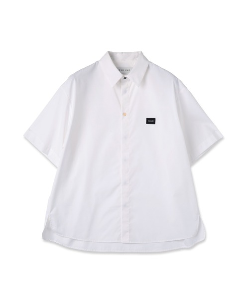 CULLNI（クルニ）の「High Count Broadcloth Embroidery Patch Short Sleeve Shirt（シャツ/ブラウス・メンズ・ブルー/ブラック/ピンク/グリーン/ホワイト・2/1/0）」の2枚目の写真