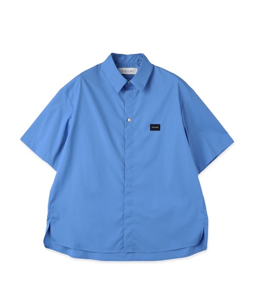 CULLNI（クルニ）の「High Count Broadcloth Embroidery Patch Short Sleeve Shirt（シャツ/ブラウス・メンズ・ブルー/ブラック/ピンク/グリーン/ホワイト・2/1/0）」の5枚目の写真