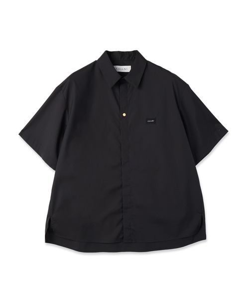 CULLNI（クルニ）の「High Count Broadcloth Embroidery Patch Short Sleeve Shirt（シャツ/ブラウス・メンズ・ブルー/ブラック/ピンク/グリーン/ホワイト・2/1/0）」の3枚目の写真