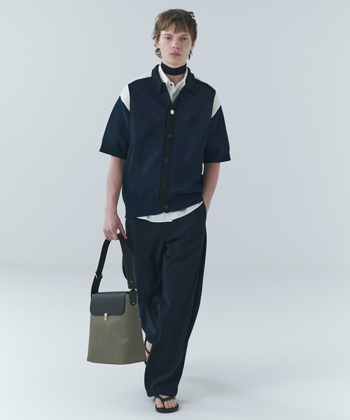 CULLNI（クルニ）の「High Count Broadcloth Embroidery Patch Short Sleeve Shirt（シャツ/ブラウス・メンズ・ブルー/ブラック/ピンク/グリーン/ホワイト・2/1/0）」の6枚目の写真