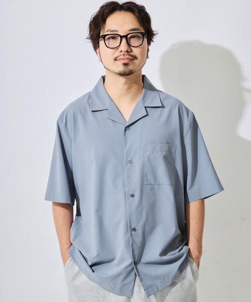 ムラサキスポーツ(ムラサキスポーツ)の「DEAR LAUREL/ディアローレル メンズ 【軽量・速乾】半袖シャツ D26S2401(シャツ/ブラウス・メンズ・グレイッシュブルー/チャコール/ブラック・XL/L/M)」の12枚目の写真