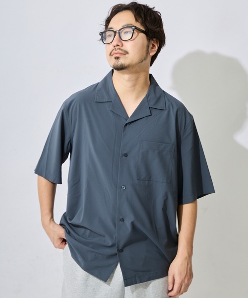 ムラサキスポーツ(ムラサキスポーツ)の「DEAR LAUREL/ディアローレル メンズ 【軽量・速乾】半袖シャツ D26S2401(シャツ/ブラウス・メンズ・グレイッシュブルー/チャコール/ブラック・XL/L/M)」の8枚目の写真