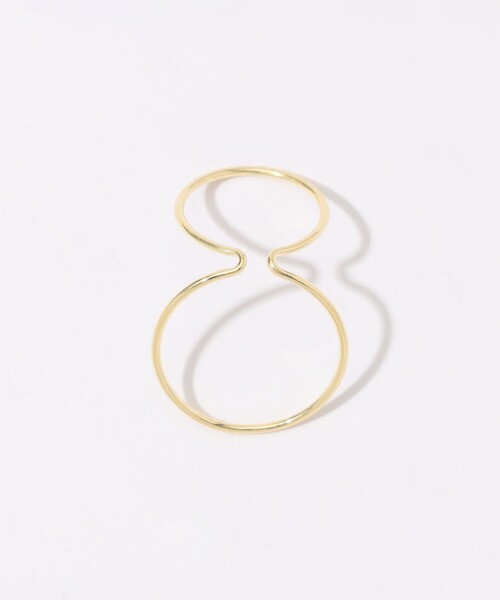 SASKIA DIEZ（サスキアディッツ）の「SASKIA DIEZ ダブルサークル イヤーカフ（イヤーカフ・レディース・ゴールド・FREE）」の4枚目の写真