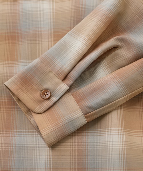 MEN'S BIGI（メンズビギ）の「【PENDLETON/ペンドルトン】アーカイブチェック オープンカラーシャツ（シャツ/ブラウス・メンズ・ベージュ/ブルー・01/02）」の8枚目の写真