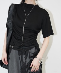 chuclla（チュクラ）の「アシンメトリードレープトップス chw26s079（Tシャツ/カットソー）」