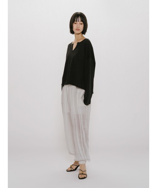 MIDIUMISOLID(ミディウミソリッド)の「MIDIUMISOLID for Ladies レースバルーンイージーパンツ(その他パンツ・レディース・ブラック/オフホワイト・FREE)」の20枚目の写真