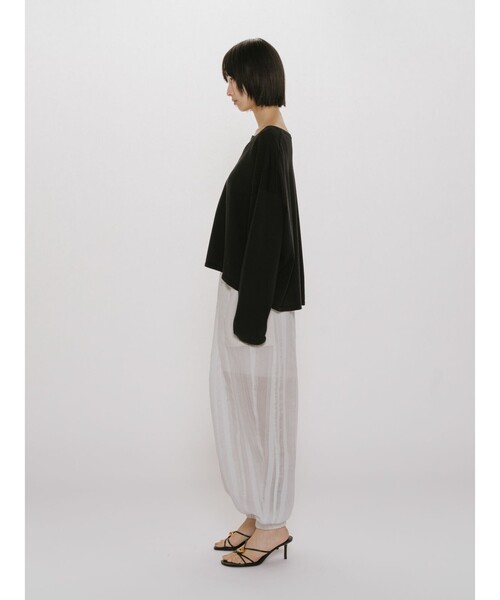 MIDIUMISOLID(ミディウミソリッド)の「MIDIUMISOLID for Ladies レースバルーンイージーパンツ(その他パンツ・レディース・ブラック/オフホワイト・FREE)」の19枚目の写真