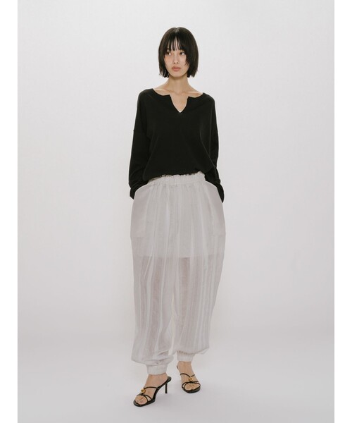 MIDIUMISOLID(ミディウミソリッド)の「MIDIUMISOLID for Ladies レースバルーンイージーパンツ(その他パンツ・レディース・ブラック/オフホワイト・FREE)」の17枚目の写真
