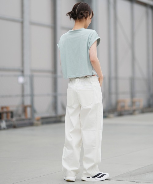 adidas(アディダス)の「adidas/アディダス W STADIUM C ストレートデニムパンツ P7765(その他パンツ・レディース・ネイビー/オフホワイト/ブラック・L/M)」の20枚目の写真