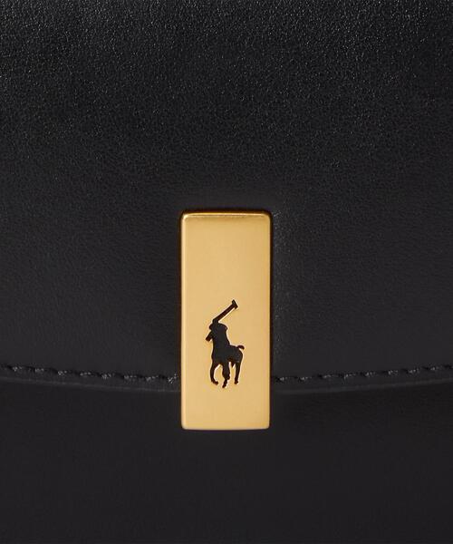 POLO RALPH LAUREN(ポロ ラルフ ローレン)の「Polo ID レザー チェーン ウォレット & バッグ(ショルダーバッグ・レディース・ブラック系1・ONE)」の4枚目の写真