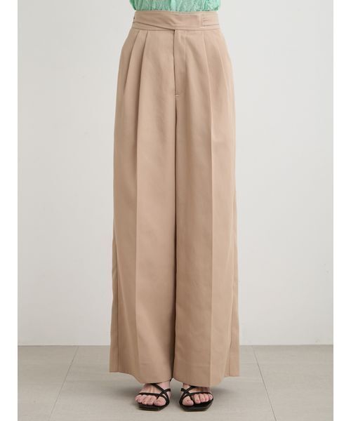MIESROHE(ミースロエ)の「【セットアップ対応】ワイドタックグルカパンツ(その他パンツ・レディース・カーキ/ホワイト/ベージュ・0/1)」の2枚目の写真