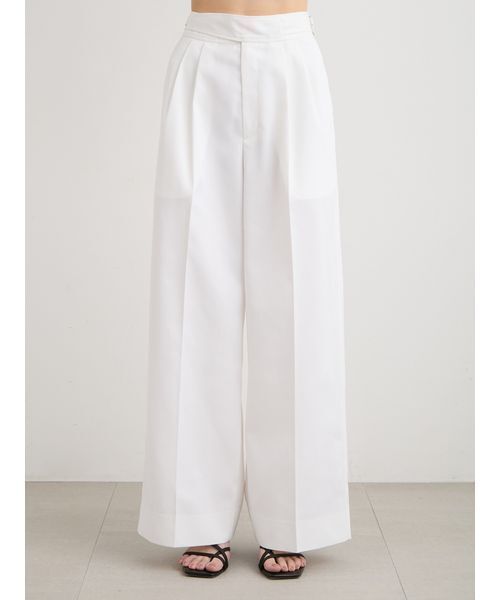 MIESROHE(ミースロエ)の「【セットアップ対応】ワイドタックグルカパンツ(その他パンツ・レディース・カーキ/ホワイト/ベージュ・0/1)」の1枚目の写真