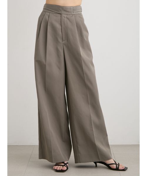 MIESROHE(ミースロエ)の「【セットアップ対応】ワイドタックグルカパンツ(その他パンツ・レディース・カーキ/ホワイト/ベージュ・0/1)」の3枚目の写真