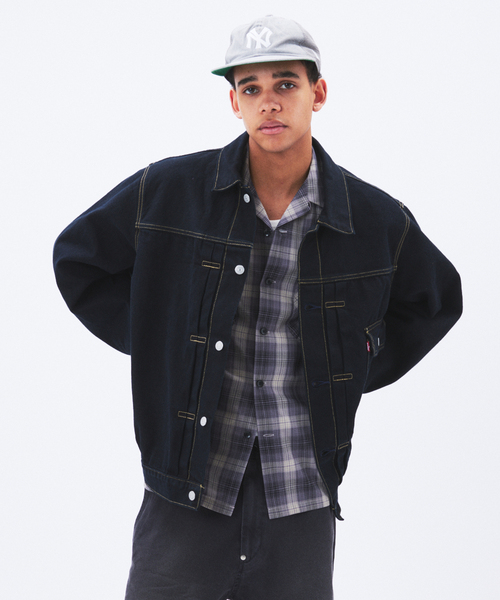 Levi's(リーバイス)の「LEVI’S(R) / リーバイス(R) タイプ1 トラッカージャケット 後染めカスタム(デニムジャケット・メンズ・ブラック・XXX-LARGE/XX-LARGE)」の9枚目の写真