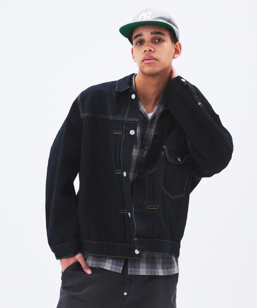 Levi's(リーバイス)の「LEVI’S(R) / リーバイス(R) タイプ1 トラッカージャケット 後染めカスタム(デニムジャケット・メンズ・ブラック・XXX-LARGE/XX-LARGE)」の11枚目の写真