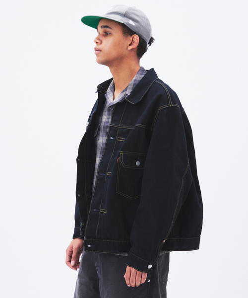 Levi's(リーバイス)の「LEVI’S(R) / リーバイス(R) タイプ1 トラッカージャケット 後染めカスタム(デニムジャケット・メンズ・ブラック・XXX-LARGE/XX-LARGE)」の12枚目の写真
