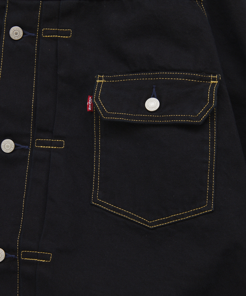 Levi's(リーバイス)の「LEVI’S(R) / リーバイス(R) タイプ1 トラッカージャケット 後染めカスタム(デニムジャケット・メンズ・ブラック・XXX-LARGE/XX-LARGE)」の19枚目の写真