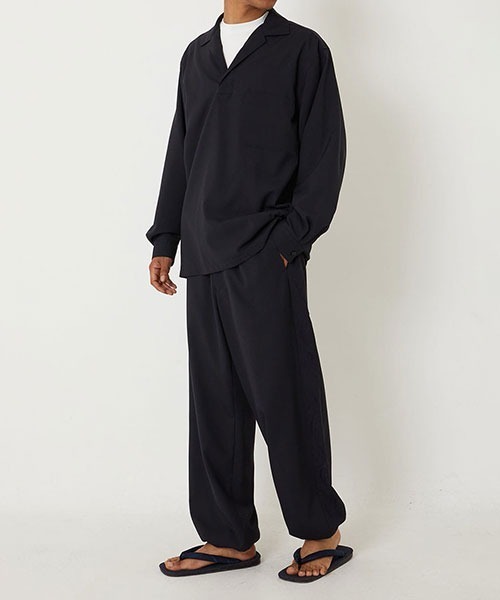 BLUE BLUE JAPAN（ブルーブルージャパン）の「ドライポプリン メブキシシュウ ドローパンツ（その他パンツ・メンズ・ダークネイビー・S/M/L/XL）」の9枚目の写真