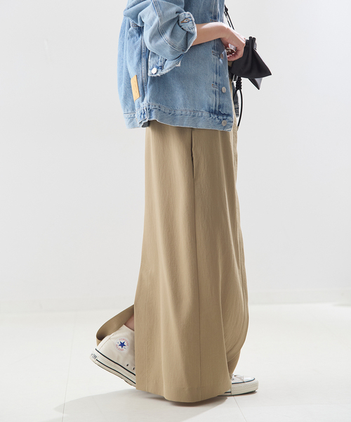 journal standard L'essage（ジャーナルスタンダードレサージュ）の「SELサスペンダースカート（スカート・レディース・ベージュ/ブラック・36/38）」の10枚目の写真