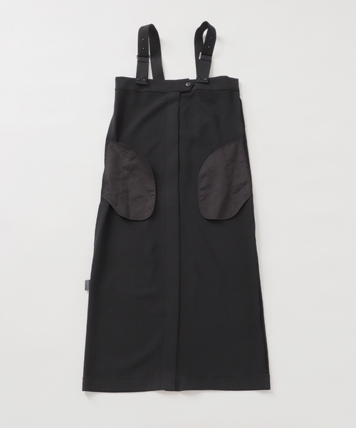 journal standard L'essage（ジャーナルスタンダードレサージュ）の「SELサスペンダースカート（スカート・レディース・ベージュ/ブラック・36/38）」の22枚目の写真