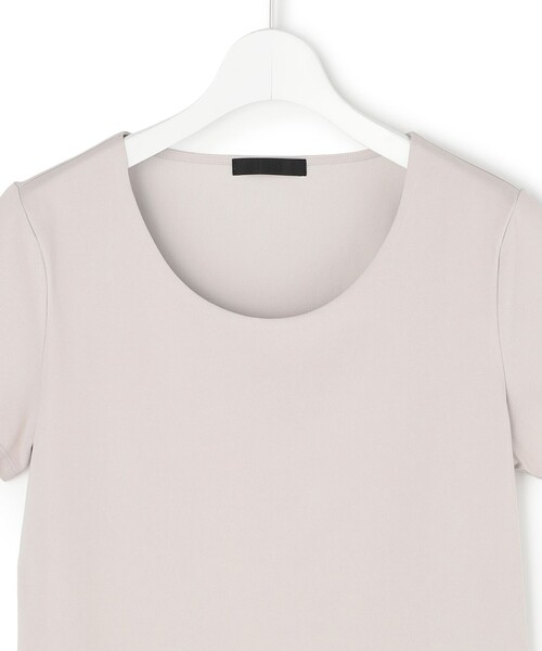 ICB(アイシービー)の「スーペリアジャージー Uネック半袖プルオーバー(Tシャツ/カットソー・レディース・ブラック系/ライトグレー系/アイボリー系・LARGE/X-LARGE)」の8枚目の写真
