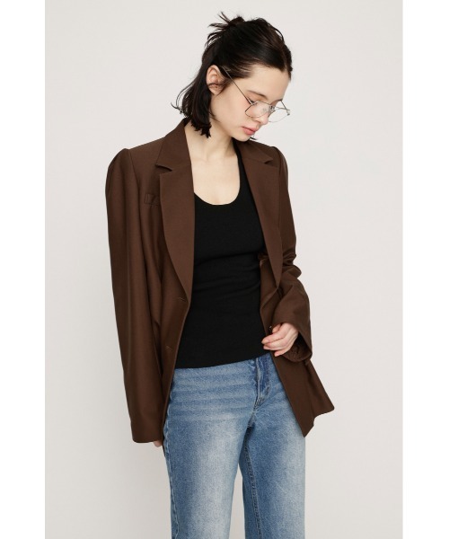 SLY（スライ）の「HALTER NECK CUP IN CAMI ホルターネックカップインキャミ 春服（キャミソール・レディース・パープル/杢グレー/ブラック・FREE）」の6枚目の写真