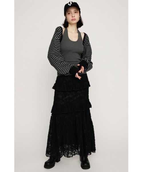 SLY（スライ）の「HALTER NECK CUP IN CAMI ホルターネックカップインキャミ 春服（キャミソール・レディース・パープル/杢グレー/ブラック・FREE）」の9枚目の写真