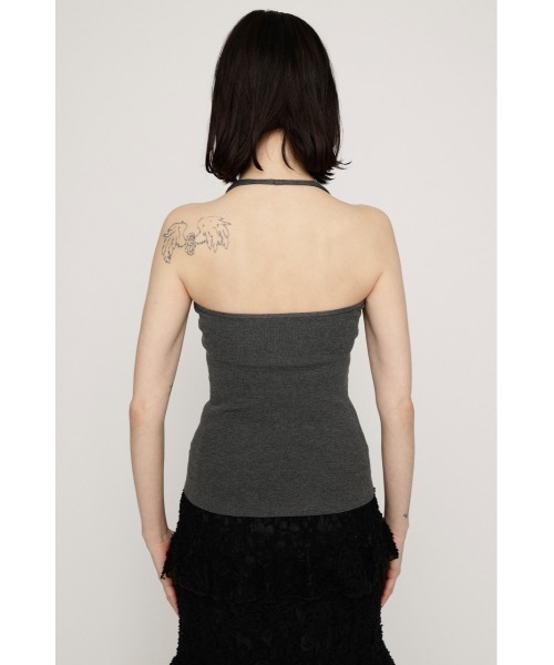 SLY（スライ）の「HALTER NECK CUP IN CAMI ホルターネックカップインキャミ 春服（キャミソール・レディース・パープル/杢グレー/ブラック・FREE）」の12枚目の写真