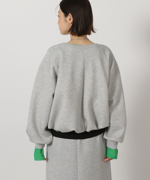 LAKOLE（ラコレ）の「ダンボールバルーンZIPカーディガン/ 658034（スウェット・レディース・グレー/ブラック/ベージュ・FREE）」の11枚目の写真