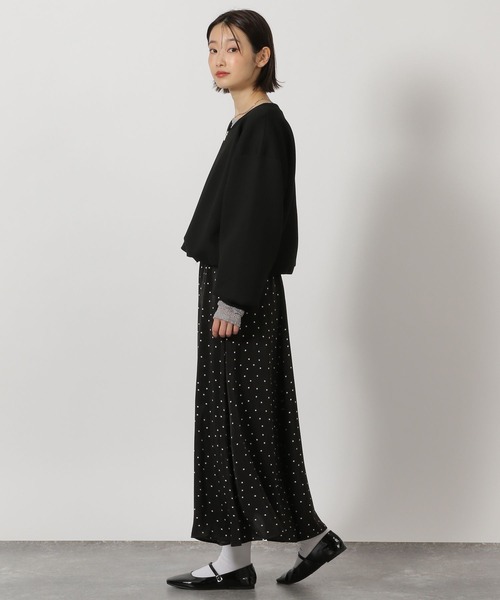 LAKOLE（ラコレ）の「ダンボールバルーンZIPカーディガン/ 658034（スウェット・レディース・グレー/ブラック/ベージュ・FREE）」の5枚目の写真