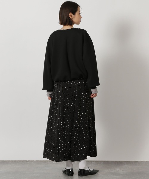 LAKOLE（ラコレ）の「ダンボールバルーンZIPカーディガン/ 658034（スウェット・レディース・グレー/ブラック/ベージュ・FREE）」の6枚目の写真