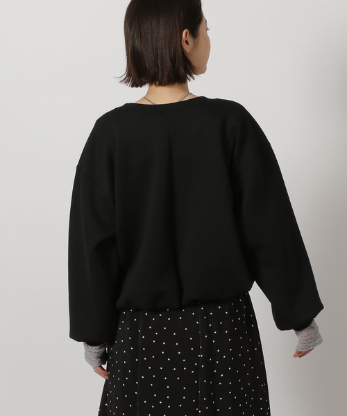 LAKOLE（ラコレ）の「ダンボールバルーンZIPカーディガン/ 658034（スウェット・レディース・グレー/ブラック/ベージュ・FREE）」の8枚目の写真