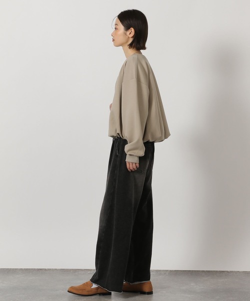 LAKOLE（ラコレ）の「ダンボールバルーンZIPカーディガン/ 658034（スウェット・レディース・グレー/ブラック/ベージュ・FREE）」の14枚目の写真