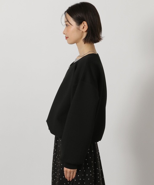 LAKOLE（ラコレ）の「ダンボールバルーンZIPカーディガン/ 658034（スウェット・レディース・グレー/ブラック/ベージュ・FREE）」の20枚目の写真