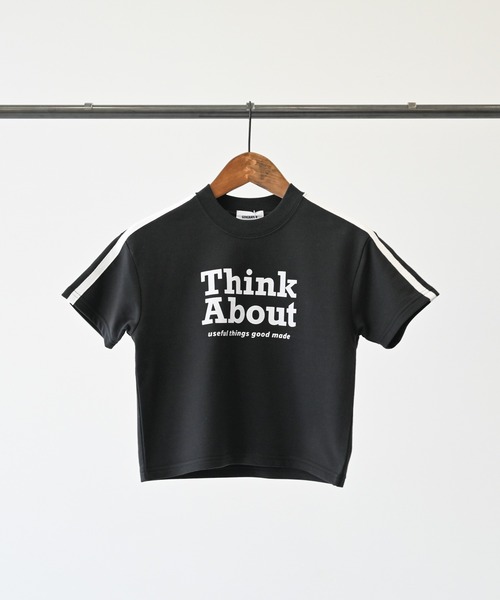 GENERATOR（ジェネレーター）の「GENERATOR/ジェネレーター Think About 袖ラインプルオーバー（スウェット・キッズ・ホワイト/トップグレー/ブラック・M/L/XL）」の14枚目の写真