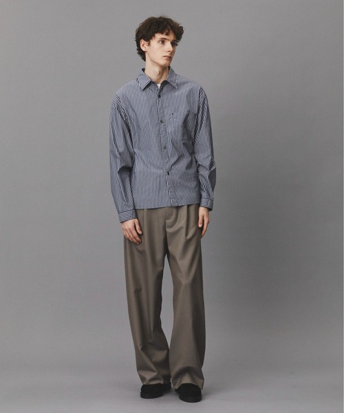 PUBLIC TOKYO（パブリックトウキョウ）の「クリアコットンスムースシャツ　　/ウォッシャブル/オフィスカジュアル/防シワ（シャツ/ブラウス・メンズ・ミント/ストライプ/イエロー/その他7・2/1）」の18枚目の写真