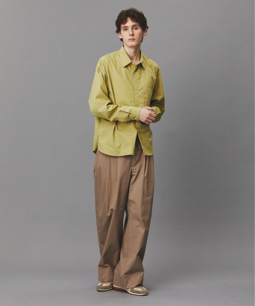 PUBLIC TOKYO（パブリックトウキョウ）の「クリアコットンスムースシャツ　　/ウォッシャブル/オフィスカジュアル/防シワ（シャツ/ブラウス・メンズ・ミント/ストライプ/イエロー/その他7・2/1）」の8枚目の写真