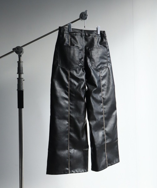 welise（ウェライズ）の「【welise/ウェライズ】ヴィンテージエイジングPUレザーパンツ（デニムパンツ・メンズ・ブラック/ダークブラック・L/M/S）」の14枚目の写真
