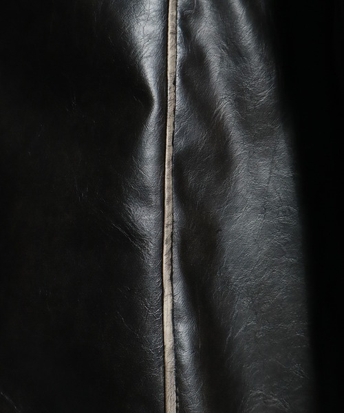 welise（ウェライズ）の「【welise/ウェライズ】ヴィンテージエイジングPUレザーパンツ（デニムパンツ・メンズ・ブラック/ダークブラック・L/M/S）」の19枚目の写真