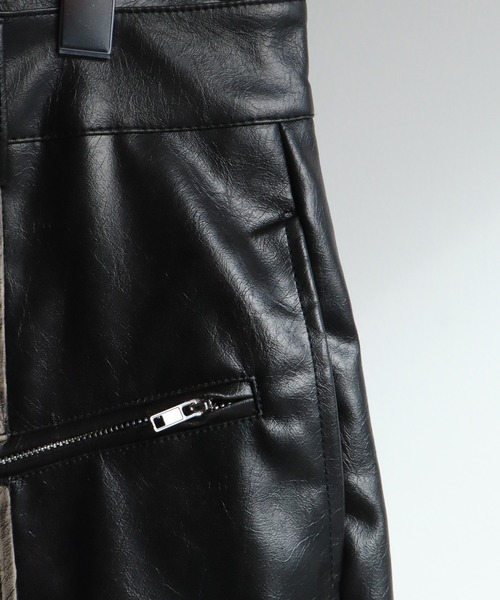 welise（ウェライズ）の「【welise/ウェライズ】ヴィンテージエイジングPUレザーパンツ（デニムパンツ・メンズ・ブラック/ダークブラック・L/M/S）」の17枚目の写真