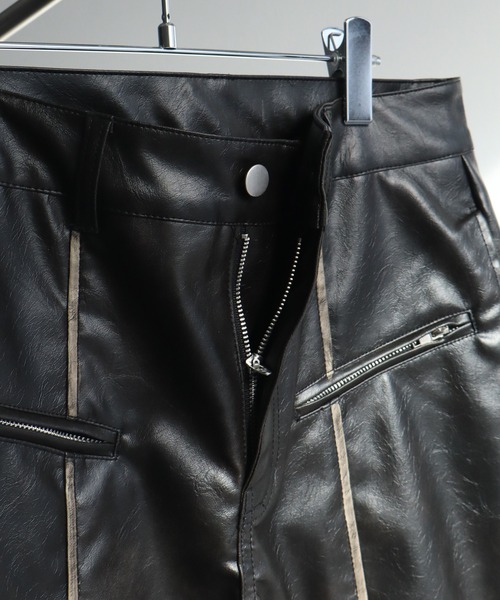 welise（ウェライズ）の「【welise/ウェライズ】ヴィンテージエイジングPUレザーパンツ（デニムパンツ・メンズ・ブラック/ダークブラック・L/M/S）」の16枚目の写真