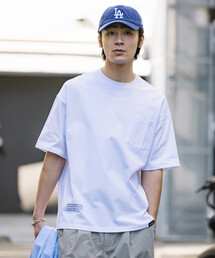 限定展開 WILD THINGS×FREAK'S STORE ワイルドシングス 別注 マルチプリント ポケット Tシャツ