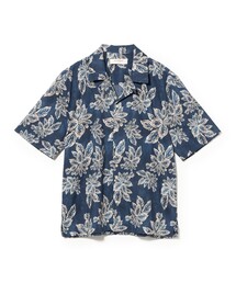 【別注】OFFICINA36 / ハイビスカス柄 プリントシャツ
