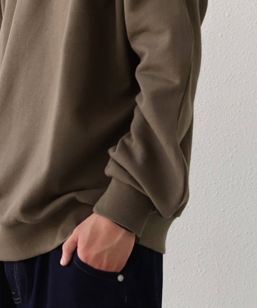 antiqua(アンティカ)の「BUFF TOP バフトップ 綿 スウェット(スウェット・レディース・マスタード/ブラウン系その他・M)」の5枚目の写真